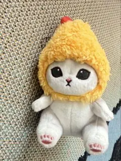 モフサンド mofusand ふわもこワッペンキーホルダー えびにゃん 新品 