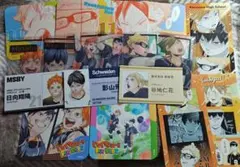 ハイキュー ファンパーク コースター クリアカード シール 烏野１年セット