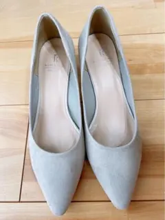 【送料込み】 ROPE' PICNIC ベージュ スエード パンプス