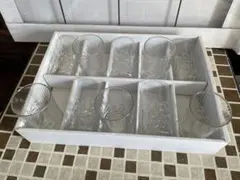 未使用　HOYA コーディアルグラス 花柄模様　10個セット