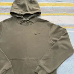 NIKE パーカー オリーブ 刺繍スウッシュ L