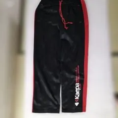 キッズ　Kaepa ピステパンツ ジャージ ブラック レッド