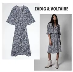 ZADIG & VOLTAIRE 花柄半袖ワンピース　Rhone Dress
