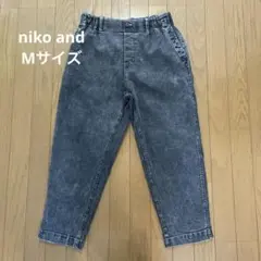 niko and ブラック カジュアルパンツ ウエストストレッチ Mサイズ