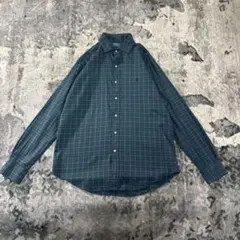ラルフローレン チェックシャツ 刺繍ロゴ 希少カラー ユニセックス Mサイズ