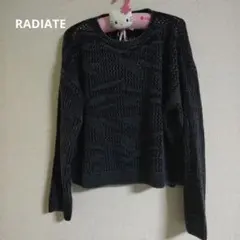 RADIATE リーフジャガード透かし編みニット