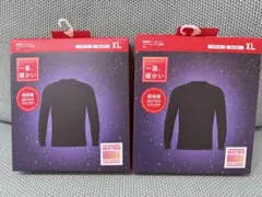 ゆ*き様 UNIQLO ユニクロ 超極暖ヒートテックXL 09 BLACK 2枚