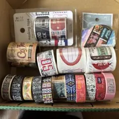 【まとめ売り、経年劣化あり】マスキングテープ、シール