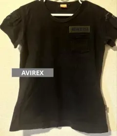 AVIREX USA ブラック 半袖 Tシャツ S アビレックス