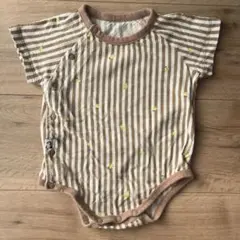 コニー　メッシュボディスーツ　Brown Stripe / 12M(70)