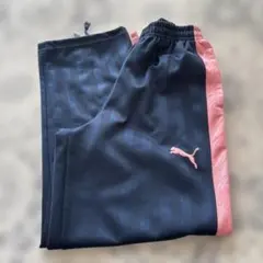 PUMA プーマ　ジャージ　パンツ　M ネイビー　ピンク