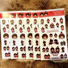 モンチッチ ぷくっとシール6枚セット ぷっくりシール