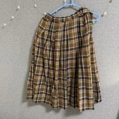 古着 チェック柄 スカート
