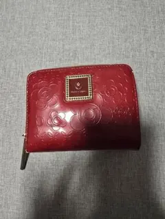 MARY QUANT 三つ折り財布 レッド 花柄のサムネイル
