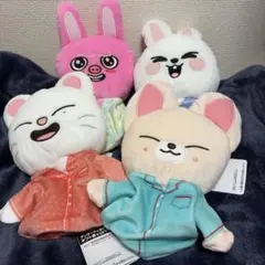 SKZOO パペットぬいぐるみ 4種セット パジャマ スキズ