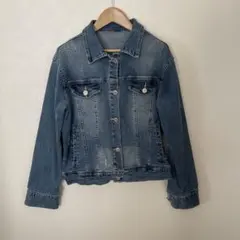 Pastel ma'am ダメージ加工デニムジャケット