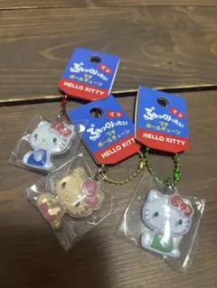 ハローキティ ぷっくりったい プチボールチェーン 3個セット
