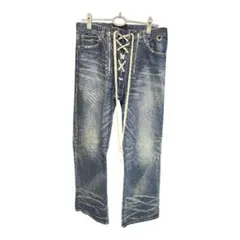 junnakayama JN RIPPED DENIM SHORTS - メルカリ