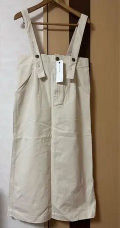 melancleuge ハイウェスト　ジャンスカ　オフホワイト　フリーサイズ