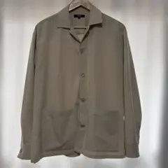 BEAMS HEART ステッチシャツジャケット　ライトベージュ