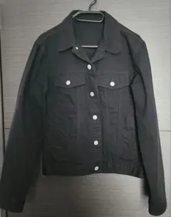 ブラックデニムジャケット