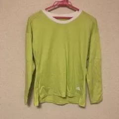 adidas Climalite 長袖 Tシャツ M ライムグリーン