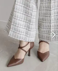 RANDA クロスストラップパンプス　Sサイズ