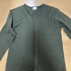 BEAMS ダークグリーン 七分袖カットソーのサムネイル