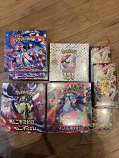 ポケモンカード 151・インフェルノ・メガドリーム他BOX未開封シュリンク付き