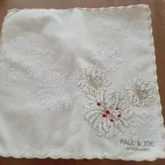 PAUL & JOE タオルハンカチ 花柄刺繍のサムネイル