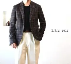 L.B.M.1911（ルビアム）　オータムチェック・テーラードジャケット 46R