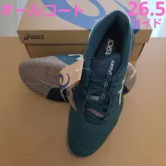 26.5cm WIDE ゲルレゾリューション10オールコート 新品テニスシューズ