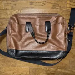 希少✨COACH メンズ本革トートバッグ　ビジネスバッグ レザー ブラウン