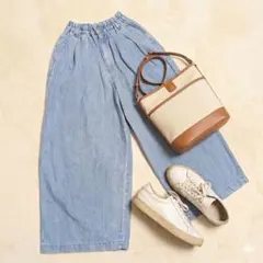 【美品】HARVESTY ハーベスティ 10ozデニム サーカスバギーパンツ 1