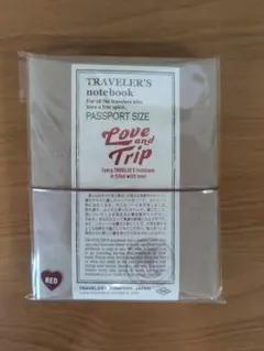 【限定】トラベラーズノート パスポートサイズ ラブアンドトリップ レッド 本体