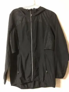 Champion ウィンドブレーカー 黒 フルジップ フード付き