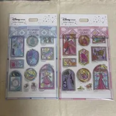 ディズニーストア ステンドグラス風 ステッカー シール