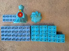 レゴデュプロ水色のブロックセット