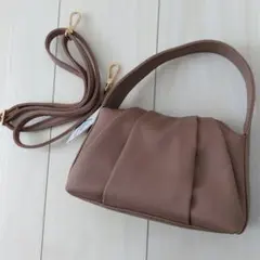 【新品・未使用】 jena グレージュ 2way ショルダーバッグのサムネイル