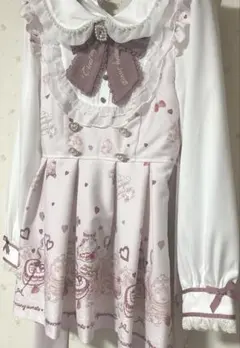LIZ LISA アフタヌーンティー柄 ピンク 長袖 セットアップ - メルカリ