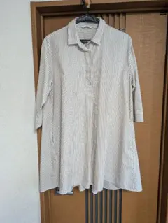 UNIQLO ストライプ シャツ ブラウス　L