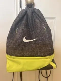 Nike ドローストリングバッグ グレー/黄緑