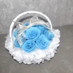 「輝」グリッターローズアレンジメントLightBlue