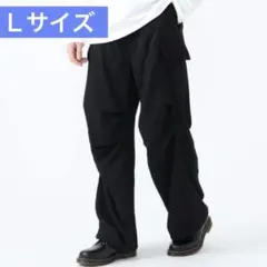BEAMS ビームス　ポリトロミ カーゴ パンツ　ブラック　Lサイズ　メンズのサムネイル