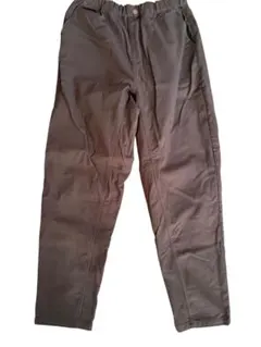 ダークブラウン イージーパンツ ゴムウエスト