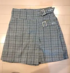 【ピンクラテ】タータンチェックキュロット