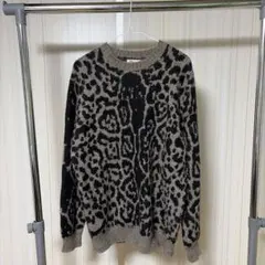ZARA レオパード柄 ニットセーター