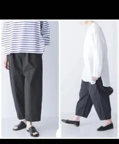 かぐれ 新品 今季 デニムクロップドパンツ ジーンズ 2025 テーパード