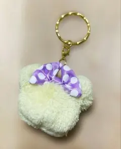 ☆ 【東京ディズニーリゾート】ミニーマウス ふわふわ キーチェーン　イエロー
