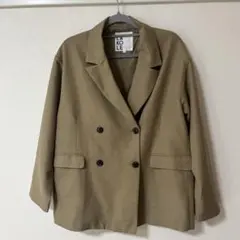 ラコレ ダブルジャケット ベージュ